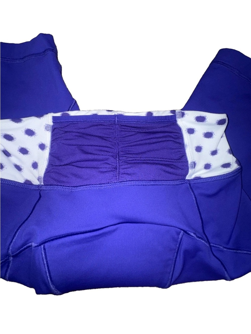 Lululemon Size 4 Presta Padded Short Bruised Berry High Noon Dot White Cycling - Picture 8 of 9